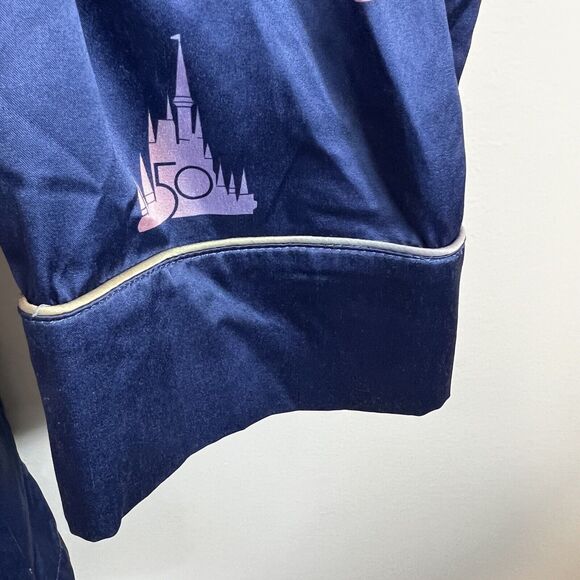 Walt Disney World 50th Anniversary Blue Satin 2 Piece Pajama Set Size 1X - Picture 6 of 16